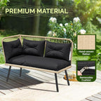 YITAHOME L-Shaped Patio Furniture Set, All-Weather Rattan Outdoor Conversation - Image 7