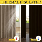 NICETOWN 100% Blackout Linen Curtains 84 inches Long 2 Panels, Thermal - Image 5