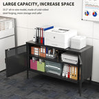 Black Metal Storage Cabinet - Image 4