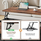 ALLSTAND 31.5" Lift Top Coffee Table - Image 3