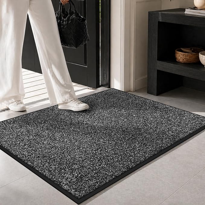 Super Absorbent Front Door Mat, 29.5" x 17", Non-Slip Washable Indoor Doormats - Image 2