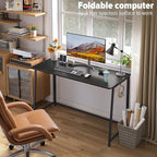 WOHOMO Folding Desk, 47.2" Foldable Computer Desk - Image 3