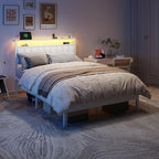 Furnulem White Full Size Bed Frame - Image 7