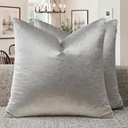 GIGIZAZA Silver Grey Velvet Throw Pillow Covers 18x18 Pack of 2 | Decorative by GIGIZAZAFocusingonhomedecoration