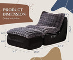 Hobestluk Sofa Couch Foam Sofa for Small Spaces Comfy Sofas - Image 2