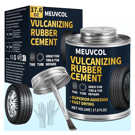 Vulcanizing Cement – 17.6 Oz Rubber Cement All Purpose by Meuvcol
