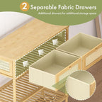 Entryway Table Sofa Console Table, Bamboo Small Entry Way Table - Image 4