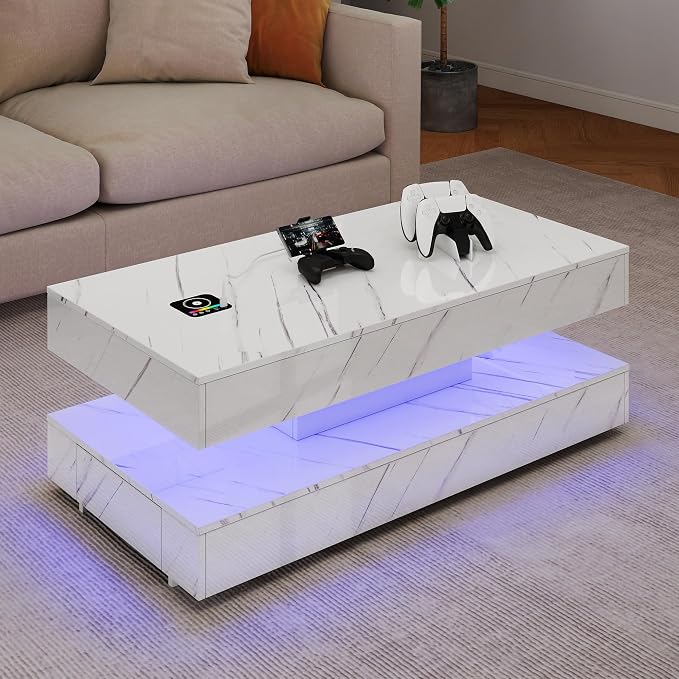 47.2" LED Smart Coffee Table - Image 9