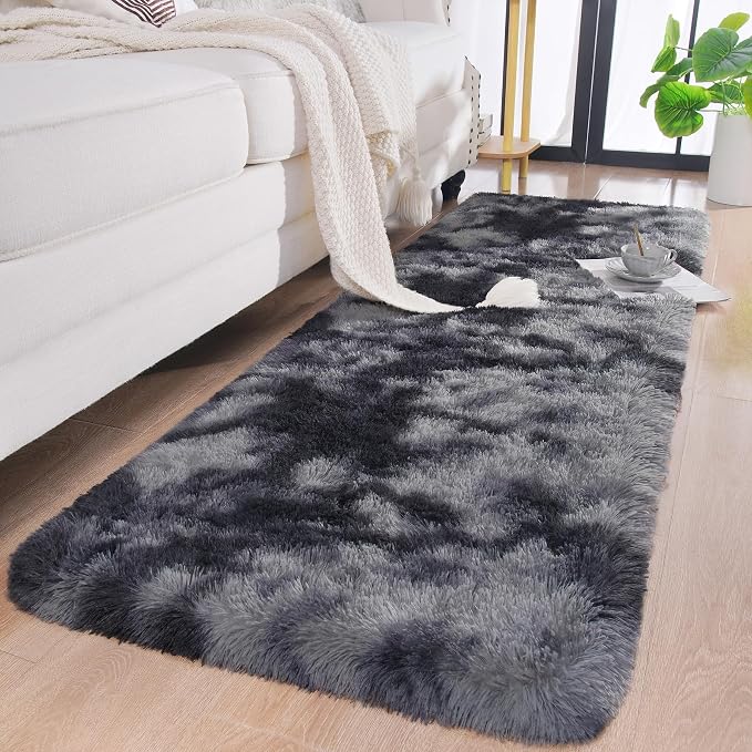 Chicrug Soft Runner Rugs for Bedroom Living Room Plush Fluffy Rug 2x10 | Shag - Image 2