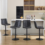 FIRAVOE Bar Stools Set of 4, Adjustable Counter Height Bar Stools 24"-33" - Image 9
