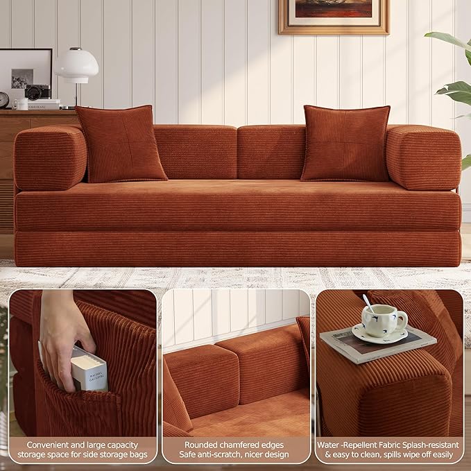 MoonSpeak 78.8''Sleeper Couch Bed - Image 5