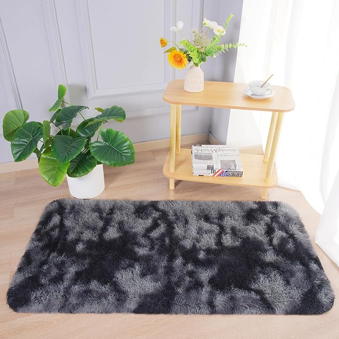 Chicrug Soft Runner Rugs for Bedroom Living Room Plush Fluffy Rug 2x4 | Shag - Image 3