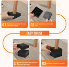 Furniture Risers, 8 Pack Bed Risers - Image 7