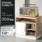 ModernMate Modern Light Walnut Wood Accent Cabinet - Image 4
