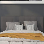 Flash Furniture Bedford Tufted Upholstered Full Size Headboard in Dark Gray - Image 7
