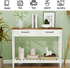 TaoHFE Farmhouse Narrow Console Table Modern Wooden, Living Room Tables Narrow - Image 3