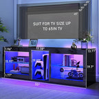 chartustriable LED TV Stands W/Power Outlet - Image 7