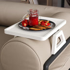 Couch Arm Tray, Bamboo Folding Sofa Tray, Sofa Armrest Trays Clip-On Couch Desk - Image 4