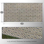 SAND MINE Reversible Mats, Plastic Straw Rug, Modern Area Rug, Large Floor Mat - Image 2