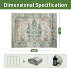 8x10 Moroccan Retro Washable Area Rugs - Image 2