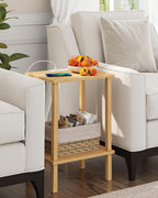 TUTOTAK End Table with Charging Station, Small Side Table with Outlets - Image 7