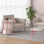 sthmec Small Round Side End Table Set of 2 - Image 5
