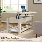 Rolanstar 47.2" Lift Top Coffee Table - Image 3