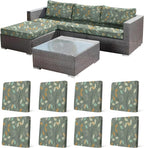 CALBODE 8Pcs Stretch Patio Cushion Cover by CALBODE