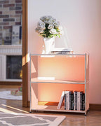 32-Inch 2-Tier Metal Bookcase, Open Shelf Storage Organizer - Image 7
