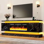 chartustriable 71IN LED TV Stands w/40 inch Fireplace Power Outlet - Image 3