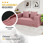 COMAX Futon Sofa Bed, 4‑in‑1 Convertible Sofa Bed, Folding Boneless Couches - Image 7