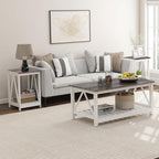 Farmhouse Square End Table, Accent Side Table - Image 9