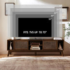 LKTART 68 Inch Mid Century Modern TV Stands - Image 4