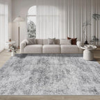 Aelenmu 10x14 Area Rugs for Living Room Dining Room Washable Grey | Soft Modern - Image 9