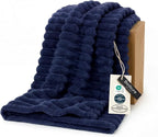 Bedsure Soft Navy Blue Throw Blanket by Unknown