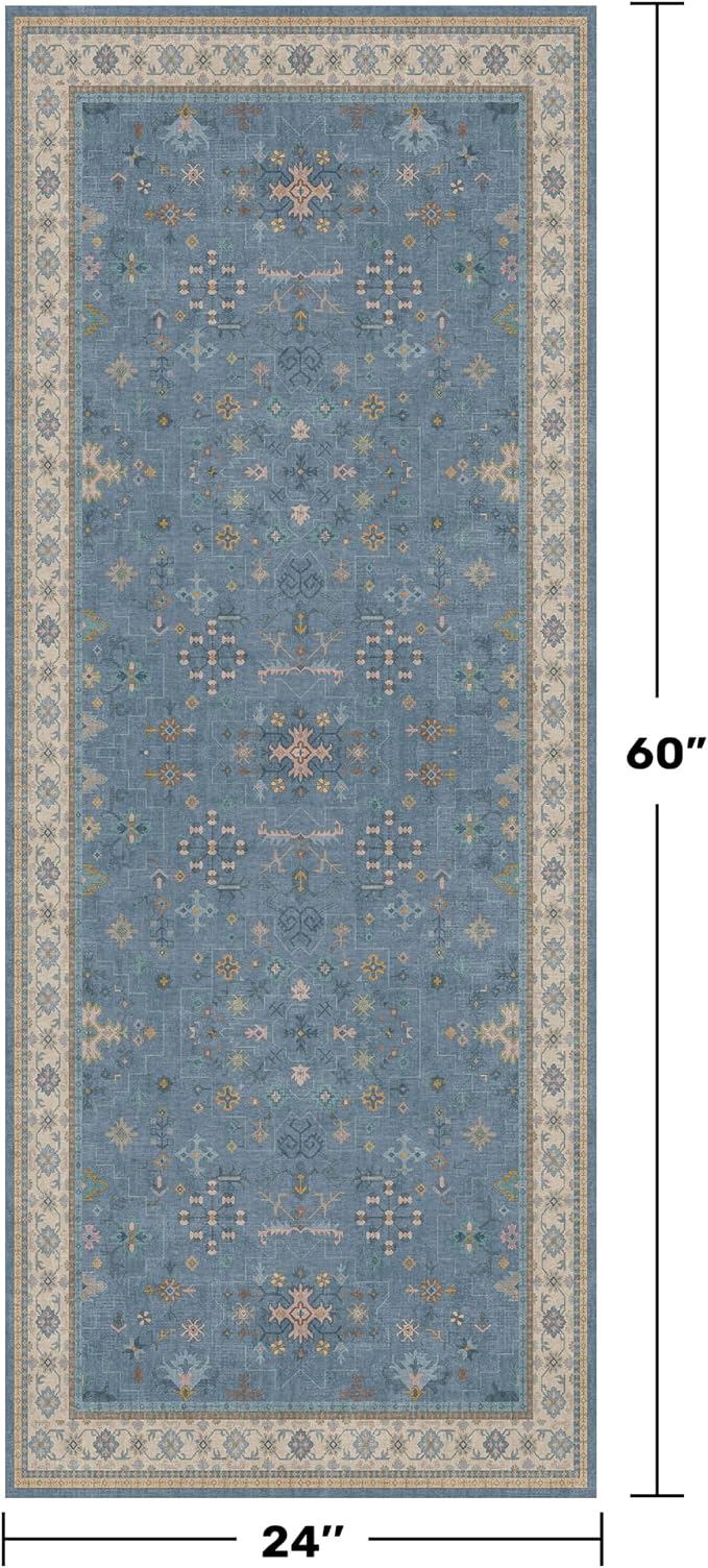Boho 2x5 Kitchen Rugs Non Slip - Image 2