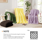 L'AGRATY Chunky Knit Throw Blanket - Image 8