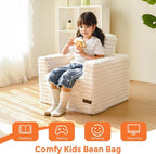 MAXYOYO Kids Bean Bag Chair, Comfy Faux Fur Bean Bag Sofa - Image 8