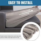 Smiry Waterproof Couch Cushion Covers, Stretch Jacquard Sectional Couch Covers - Image 4