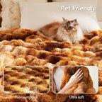 L'AGRATY Faux Fur Throw Blanket - Image 7