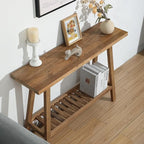 HOKYHOKY Reclaimed Solid Wood Console Table, 43.3" Farmhouse Entryway Table - Image 4
