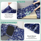 8Pcs Patio Cushion Covers Stretch Outdoor Furniture Protector Slipcovers | - Image 4