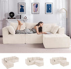 MAXYOYO Modular Sectional Sofa Couch, L Shaped Modern Cloud Couch by MAXYOYO