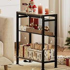 Small Side Table for Small Space, 3-Tier Narrow End Table - Image 9
