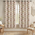 Boho Floral 100% Grommet Blackout Curtains 72 Inch 2 Panels | Colorful Bohemian by Unknown