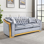 WinJoy 84 Inch Velvet Sofa Set for Living Room, 3 Seat Modern & Luxury - Image 6