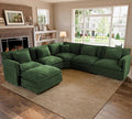 ELUCHANG 114" Oversized V-Shaped Cloud Couch Modular Sectional Sofa by ELUCHANG