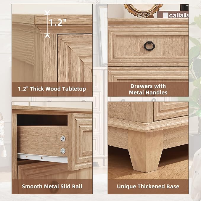 Joaxswe Farmhouse 4 Drawer Dresser - Image 7
