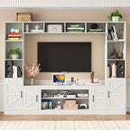 103" TV Stand for TVs up to 75", Wall Unit Multifunctional Entertainment Center - Image 7
