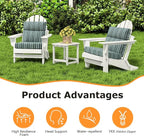 Unimatta Sunbrella Outdoor High Back Chair Cushion Seat Pads, 44 x 21 Inch - Image 3